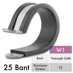 25 BANT W1 CC-D1 KALE KELEPÇE 60 mm - 250 Adet