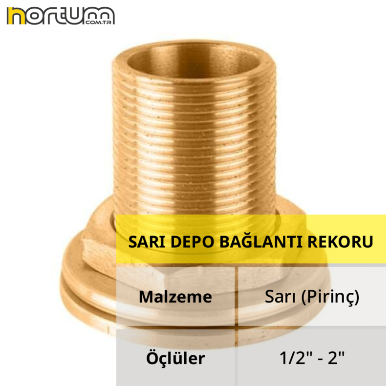 SARI DEPO BAĞLANTI REKORU 1 1/4'' - 1 Adet