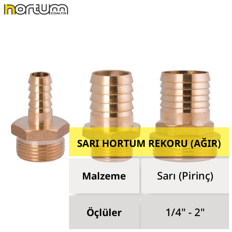 SARI HORTUM REKORU (AĞIR) 1/4'' - 1 Adet