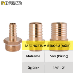 SARI HORTUM REKORU (AĞIR) 1/4'' - 1 Adet