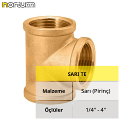 SARI TE 3/4'' - 10 Adet