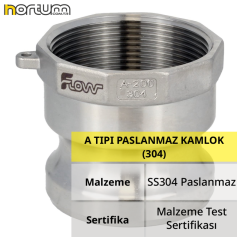 A TIPI PASLANMAZ KAMLOK (304)