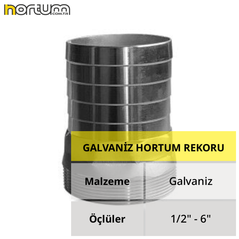 GALVANİZ HORTUM REKORU 1'' - 10 Adet