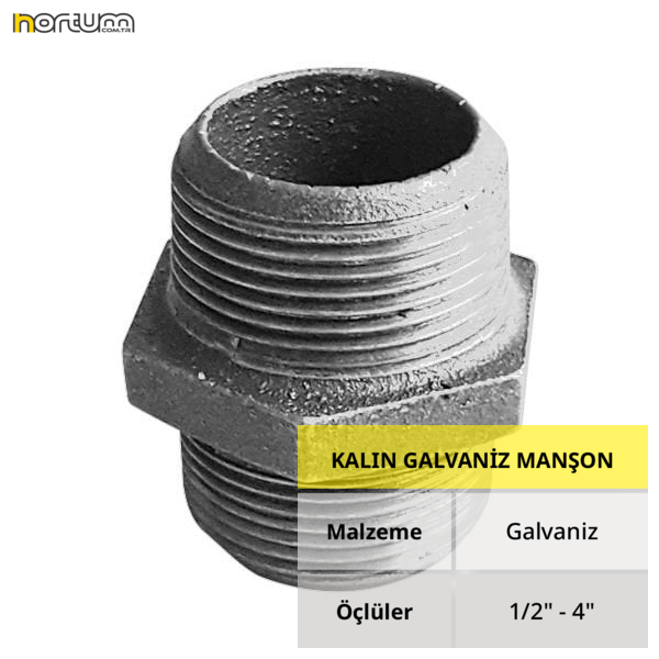 GALVANİZ NİPEL 2 1/2'' - 1 Adet
