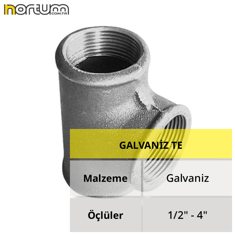 GALVANİZ TE 1 1/2'' - 1 Adet