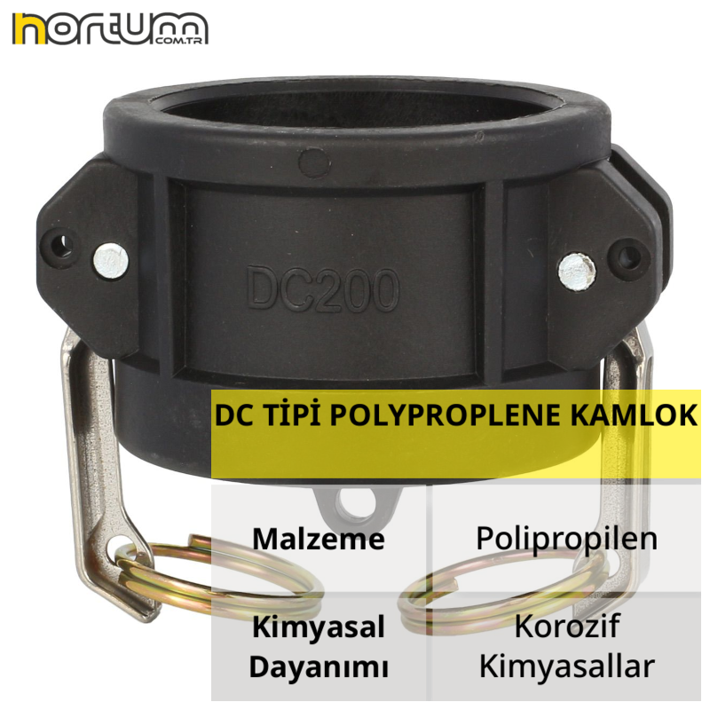 DC TİPİ POLYPROPLENE KAMLOK 2'' - 5 Adet