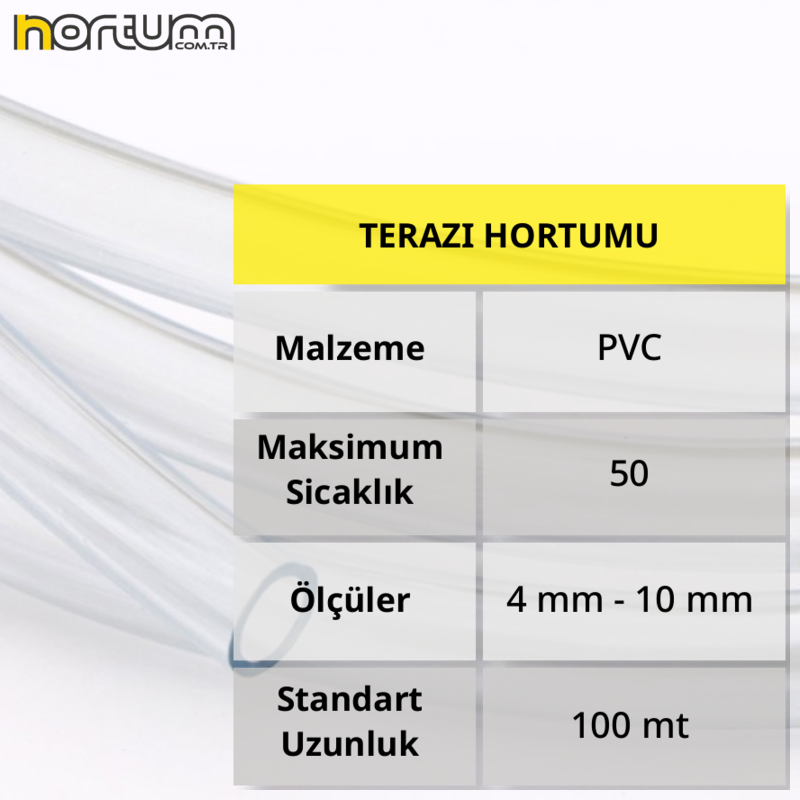 TERAZI HORTUMU 4 mm - 200 Metre